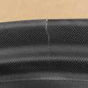 4 Pcs 24 Inch x 29 Inch Restaurant Serving Trays Black PP Plastic Non Slip Tray Rubber Lined Large Oval Tray for Kitchen Dining Room Cafeterias Fast Food Service