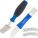 Hydraulic Piston Press for Bicycle Disc Brakes Repair Tool Kit 4-Piece Set Rotor Truing Fork Rotor Adjustment Tool Disc Brake Gap Regulator Bike Disc Alignment Tool