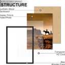 A PLUS MAX 15x21 Picture Frame Set of 2 Black Light Weight Wall Mount