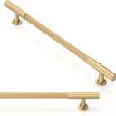 10 Pack Champagne Bronze Cabinet Pulls 7.5 Inch(192mm) Honey Bronze Kitchen Cupboard Handles Solid Heavy Duty Zinc Alloy Drawer Pulls