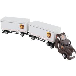 Daron UPS Die Cast Tractor with 2 Trailers