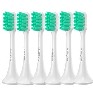 Replacement Toothbrush Heads Compatible with Xiaomi Mijia/Mi Home T300 T500 T700 Series Sonic Electric Brush Handles(6-Pack)