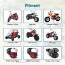 FVRITO Performance VM22 26mm Carburetor Carb for Predator 212cc 196cc Coleman CT200U BT200X Mini Bike KT196 Go Kart GX160 GX200 6.5hp Clone Engine with 38mm Air Filter Intake Manifold Stage 1 Kit Red
