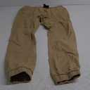 WT02 Men's Twill Jogger Pants (Medium, Light Khaki)
