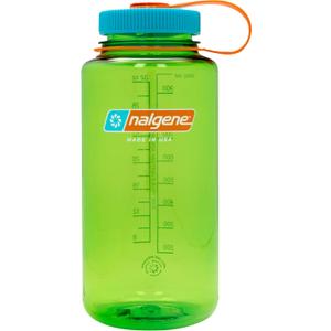 Nalgene Sustain Tritan BPA-Free Water Bottle Made with Material Derived from 50% Plastic Waste (using ISCC certified mass balance), 32 OZ, Wide Mouth, Pear