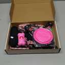 No Pull Dog Harness, Collar & Leash Set | Includes Dog Seat Belt, Collapsible Bowls & Poop Bag Dispenser. Ideal for Training, Walking, Hiking. Fits Small to Large Dogs(Pink-M)