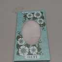 LETO for iPhone 16 Pro Wallet Case - Flip Folio Leather Kickstand - Fashionable Flower Designs - Credit Card Holder - Protective Phone Cover for Women and Girls - 6.3" - White Flowers Blue Purple