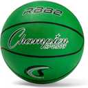 Champion Sports Rubber Basketballs  Heavy Duty Pro-Style, Indoor/Outdoor Use, Premium Basketball Equipment for Physical Education, Various Sizes & Colors (Size 3, 5, 6, 7) (Green)