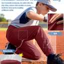 Halfchet 4 Pack Boys Athletic Baseball Sweatpants | Elastic Waist, Side Pockets, Soft, Comfortable, Youth Joggers, Daily Wear, Cuff Pocket, Softball, Baseball Training, 4T-14Y
