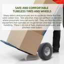AR-PRO (2-Pack) 10-Inch Solid Wheel Replacement - 4.10/3.50-4 Flat Free Tire and Wheel with 5/8 extra 3/4 &1/2 Bearings and 2.25" Offset Hub - Compatible with Hand Truck, Generator, Gorilla Carts