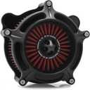 For harley air cleaner filter Sportster Softail Touring street road king glide Dyna for harley davidson air intake filters (OPS Black - Red Filter, C-For Touring 08-16, Softail 16-17)