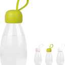 emoi BPA Free Water Bottle, 12oz/360ml Cute Water Bottle with Carrying Strap, Ideal for Kids Boys Girls Students Women Healthy Hydration-Green