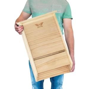 Big Bat Box - Cedar, 3 Chamber, Large Certified Bat House for Outside - Artificial Roost Kit for Wall-Mount or Pole-Mount - Bathouses for Backyards