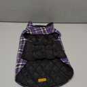 Kuoser Waterproof Dog Coat, Reversible Dog Jacket for Large Dogs, Adjustable Durable Doggie Winter Coat for Groowing Puppies Warm Puppy Cold Weather Apparel, Purple L (Large (Pack of 1))