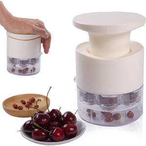 Cherry Pitter, 7-in-1 Multi Cherry Pitter Tool for Multiple Cherries, Quick Pit Remover and Cherry Seed Remover