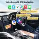 6.9Single Din Radio Car Stereo with Apple CarPlay & Android Auto, Car Radio UHD in-Cell Touchscreen, 1080P Backup Camera, Mirror Link, Bluetooth 5.3, GPS, AM&FM, USB & Type-C Fast Charging, EQ, SWC