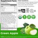 Orgain Supreme Greens Powder with 25 Organic Greens, 50 Superfoods, 1 Billion Probiotics, and Adaptogens, Vegan Greens for Gut Health and Immune Support, 1.5 Servings of Fruit and Veggies, Green Apple (EXP 05/13/26)