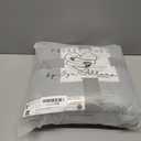 Premium Double Layer Foot Pocket Blanket -Patent Pending- Gamer Gift for Men Who Have Everything - Father's Day Useful Gifts for Dad Who Wants Nothing (Double Layer, Silver Grey)