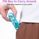 Daviky Weekly Pill Organizer 3 Times a Day, Travel Pill Organizer 3X a Day, Pill Box 7 Day, Daily Pill Box Organizer, Pill Cases Organizers 7 Day, Medicine Organizer to Hold Vitamins and Medication