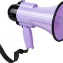 30 Watt Power Portable Megaphone Bullhorn Speaker Voice, Siren/Alarm and 240S Recording with Volume Control and Strap (Purple)