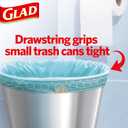 Glad OdorShield Small Drawstring Trash Bags - Febreze Beachside Breeze - 4 Gallon - 34 Count