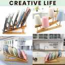 Wooden Puzzle Storage Rack Jigsaw Puzzle Holder Rack for Puzzle Easel Board Easy to Install Wood Display Stand 11.10 inch Organizer Shelf for Adults Craft C Collection Lovers C-1