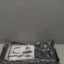 Expandable Cabinet Shelf Organizer, Storage Spice Rack, Stackable Adjustable Shelves for Kitchen, Pantry, Cupboard, Bathroom, Countertop, Desktop - 1 Pack, Black, Medium with Hole