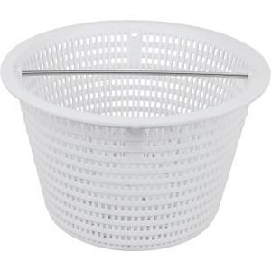 8" Swimming Pool Skimmer Basket Replacement for Pentair 08650-0007 08650-0007Z Sta-Rite U-3 | Durable Inground Pool Skimmer Basket with Stainless Steel Handle, White
