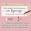 Foutcheou New Home New Memories New Beginnings Wall Decor 32x12 White