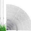 Tatuo 100 Pcs Yard Sign Stakes Heavy Duty 16.5'' Wire Yard Stakes Alternative to H Frame Metal Reusable Sign Holder for Spring Summer Lawn Corrugated Plastic
