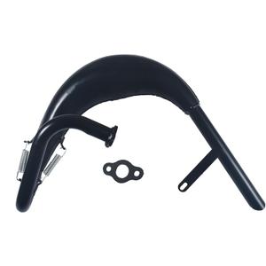 Performance Exhaust Muffler Expansion Chamber Pipe Silencer Gasket for 2 Stroke 50cc 66cc 80cc 100cc Engine Gas Motorized Bicycle Motor Bike
