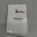 Bucherry Set of 6 Wedding Countdown Calendar Wooden Blocks Engagement Gifts Bride to Be Bridal Shower Gifts for Couples Days Until Sign, Rustic White with Black Numbers for Engagement Party Decor