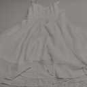 Dressever Summer Cocktail Dress V-Neck Adjustable Spaghetti Strap Chiffon Sundress M