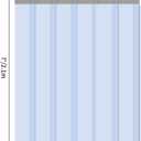 VIZ-PRO 6PCS Strip Door Curtain, 84" Height X 36" Width, 0.08 Inch Thickness Standard Clear PVC Curtain Strip with 56% Overlap for 3' X 7' Doors