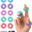 Mr. Pen Spiky Sensory Rings, 10 Pack, Pastel Colors, Stress Relief Fidget Sensory Toys, Fidget Rings, Fidget Ring for Anxiety, Stress Relief Rings, Massager for Fidget ADHD Autism