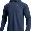 NORTHYARD Men's Running Hoodie Lightweight Fleece Workout Pullover Long Sleeve Cold Weather Hooded Sweatshirts Athletic Gym (Large, Darkgrey)