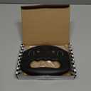 Checkered Chef Salad Chopper Tool with Cover, Mezzaluna Knife Stainless Steel Vegetable Rocker, Mincer, Cutter