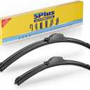 5 PLUS 24 and 21 Inch Front Wiper Blades 2-Pack, Size Pair Options | Windshield Wiper Size Pairs, Multi-Adapter Design, Smooth Wiping, All-Weather Performance, Easy Install