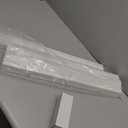 Cordless Faux Wood Blinds 26" W x 36" H, 2 Inch Slat Horizontal Windows Blinds with Crown Valance, Room Darkening, White Blinds for Home Interiors.
