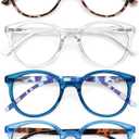 GIBLOGO Reading Glasses for Women/Men Eye Glasses Blue Light Reading Glasses Cheaters Eyeglasses, 