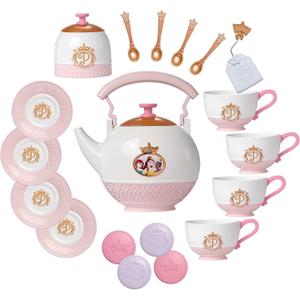 Disney Princess Style Collection Tea Set for 4! Includes 21 Pieces [Amazon Exclusive]