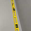 Mayes 10102 Polystyrene 4ft Level, 48 Inch Level Made in the USA, Contractor, Plumber, and Carpenter Tools, Impact Resistant Frame, Three Vials, Accurate to .001 Inch, Wont Scratch Work Surfaces