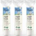 Sky Organics Organic Cotton Rounds for Sensitive Skin, 100% Pure GOTS Certified Organic for Beauty & Personal Care, 300 ct