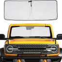 Car Windshield Sun Shade for Blocks UV Rays Sun Visor Protector, Front Window Sunshade Visor Compatible with Bronco 2/4 Door 2021 2022 2023 2024 2025 Interior Accessories