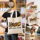 Football Gifts, Football Stuff for Women Girl Team Teacher Coach Friend Daughter Bestie Coworker Birthday Christmas Graduation 2PCS Cosmetic Bags Canvas Tote Bag Beach Bag with Pocket Makeup Bags