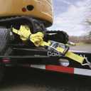 SmartStraps 27-Foot Premium Ratchet Straps, Yellow (1pk)  10,000 lbs Break Strength, 3,333 lbs Safe Work Load - Commercial Tie-Downs Designed for Heavy-Duty Transport - Safely Haul Large Equipment, Tractors, Vehicles and More