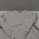 PRETTYGARDEN Fall Sweaters for Women 2026 Cozy Casual Crewneck Pullover Button Long Sleeve Knit Tops Winter Fashion Clothing (Small, Grey)