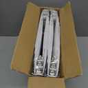 SUNEE 1/2 Inch Binders 3 Ring 12 Pack Bulk, 3 Ring Binders Clear View PVC-Free (Fit 8.5x11 Inches) for School or Office Supplies, White