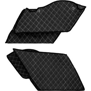 HDBUBALUS 5'' Stretched Saddlebag Liners Inserts White Thread Compatible with Harley 2014-2023 1 Pair