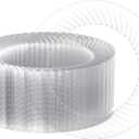 FOCUSLINE 10 Inch Clear Plastic Plates, 100 Count Disposable Heavy Duty Dinner Plates, Premium Hard Plastic for Weddings, Parties & Events